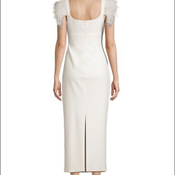 Likely - Cameron Ostrich Feather-Trimmed Midi-Dress - Picture 3 of 5